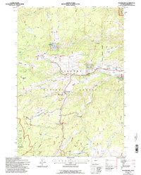 Hunter Mesa Wyoming Historical topographic map, 1:24000 scale, 7.5 X 7.5 Minute, Year 1993