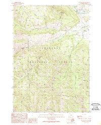 Hunter Peak Wyoming Historical topographic map, 1:24000 scale, 7.5 X 7.5 Minute, Year 1989