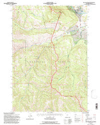 Hunter Peak Wyoming Historical topographic map, 1:24000 scale, 7.5 X 7.5 Minute, Year 1991