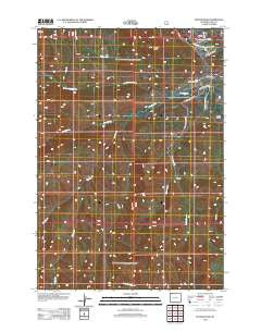 Hunter Peak Wyoming Historical topographic map, 1:24000 scale, 7.5 X 7.5 Minute, Year 2012