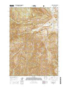 Hunter Peak Wyoming Current topographic map, 1:24000 scale, 7.5 X 7.5 Minute, Year 2015