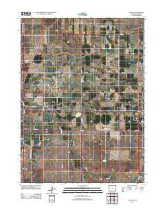 Huntley Wyoming Historical topographic map, 1:24000 scale, 7.5 X 7.5 Minute, Year 2012