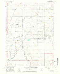 Huntley Wyoming Historical topographic map, 1:24000 scale, 7.5 X 7.5 Minute, Year 1960