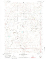 Huntley Wyoming Historical topographic map, 1:24000 scale, 7.5 X 7.5 Minute, Year 1960