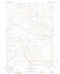 Huntley Wyoming Historical topographic map, 1:24000 scale, 7.5 X 7.5 Minute, Year 1960