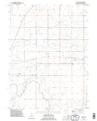 Huntley Wyoming Historical topographic map, 1:24000 scale, 7.5 X 7.5 Minute, Year 1990