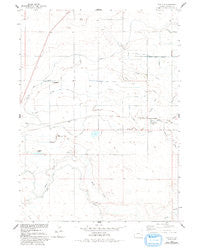 Huntley Wyoming Historical topographic map, 1:24000 scale, 7.5 X 7.5 Minute, Year 1960