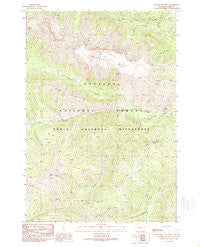Hurricane Mesa Wyoming Historical topographic map, 1:24000 scale, 7.5 X 7.5 Minute, Year 1989