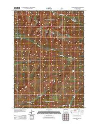 Hurricane Mesa Wyoming Historical topographic map, 1:24000 scale, 7.5 X 7.5 Minute, Year 2012