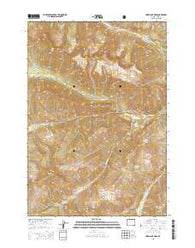 Hurricane Mesa Wyoming Current topographic map, 1:24000 scale, 7.5 X 7.5 Minute, Year 2015
