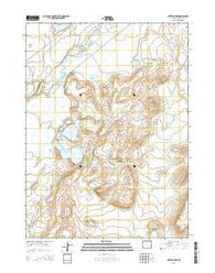 Hutton Lake Wyoming Current topographic map, 1:24000 scale, 7.5 X 7.5 Minute, Year 2015