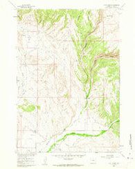 Hyatt Ranch Wyoming Historical topographic map, 1:24000 scale, 7.5 X 7.5 Minute, Year 1960