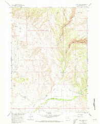 Hyatt Ranch Wyoming Historical topographic map, 1:24000 scale, 7.5 X 7.5 Minute, Year 1960