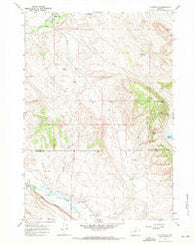 Hyattville Wyoming Historical topographic map, 1:24000 scale, 7.5 X 7.5 Minute, Year 1967