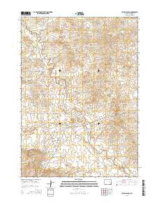 Hylton Ranch Wyoming Current topographic map, 1:24000 scale, 7.5 X 7.5 Minute, Year 2015