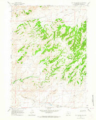 Ice Cave Mountain Wyoming Historical topographic map, 1:24000 scale, 7.5 X 7.5 Minute, Year 1960