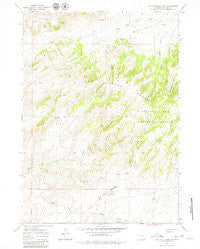 Ice Cave Mountain Wyoming Historical topographic map, 1:24000 scale, 7.5 X 7.5 Minute, Year 1960