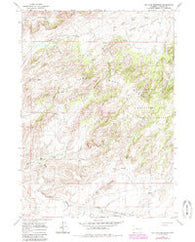 Ice Cave Mountain Wyoming Historical topographic map, 1:24000 scale, 7.5 X 7.5 Minute, Year 1960