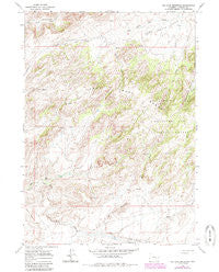 Ice Cave Mountain Wyoming Historical topographic map, 1:24000 scale, 7.5 X 7.5 Minute, Year 1960