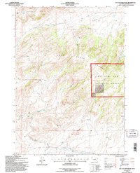 Ice Cave Mountain Wyoming Historical topographic map, 1:24000 scale, 7.5 X 7.5 Minute, Year 1992