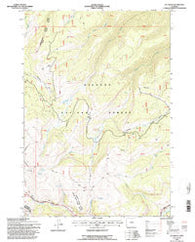 Ice Creek Wyoming Historical topographic map, 1:24000 scale, 7.5 X 7.5 Minute, Year 1993