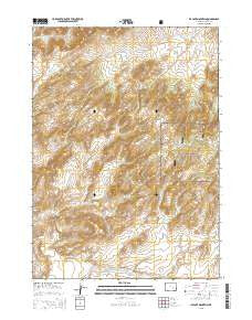 Ice Cave Mountain Wyoming Current topographic map, 1:24000 scale, 7.5 X 7.5 Minute, Year 2015