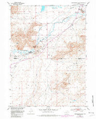 Independence Rock Wyoming Historical topographic map, 1:24000 scale, 7.5 X 7.5 Minute, Year 1951