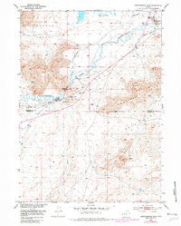 Independence Rock Wyoming Historical topographic map, 1:24000 scale, 7.5 X 7.5 Minute, Year 1951