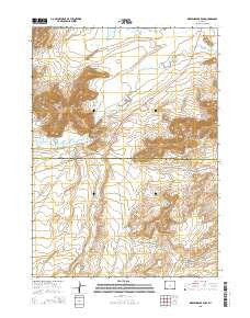 Independence Rock Wyoming Current topographic map, 1:24000 scale, 7.5 X 7.5 Minute, Year 2015