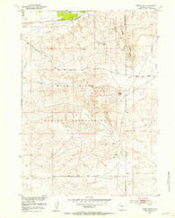 Indian Butte Wyoming Historical topographic map, 1:24000 scale, 7.5 X 7.5 Minute, Year 1951