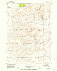 Indian Butte Wyoming Historical topographic map, 1:24000 scale, 7.5 X 7.5 Minute, Year 1951