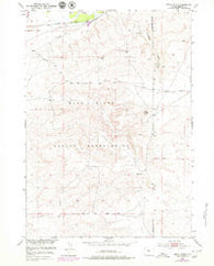 Indian Butte Wyoming Historical topographic map, 1:24000 scale, 7.5 X 7.5 Minute, Year 1951