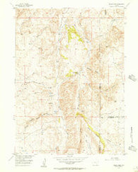 Indian Guide Wyoming Historical topographic map, 1:24000 scale, 7.5 X 7.5 Minute, Year 1955