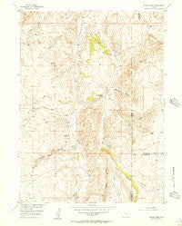 Indian Guide Wyoming Historical topographic map, 1:24000 scale, 7.5 X 7.5 Minute, Year 1955