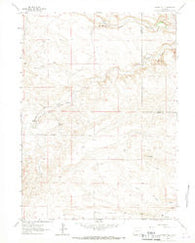 Indian Hill Wyoming Historical topographic map, 1:24000 scale, 7.5 X 7.5 Minute, Year 1963