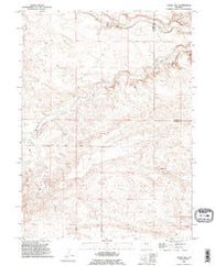 Indian Hill Wyoming Historical topographic map, 1:24000 scale, 7.5 X 7.5 Minute, Year 1990