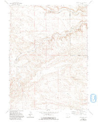 Indian Hill Wyoming Historical topographic map, 1:24000 scale, 7.5 X 7.5 Minute, Year 1963