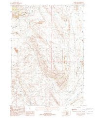 Indian Pass Wyoming Historical topographic map, 1:24000 scale, 7.5 X 7.5 Minute, Year 1987