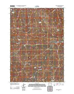 Indian Creek Wyoming Historical topographic map, 1:24000 scale, 7.5 X 7.5 Minute, Year 2012