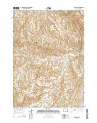 Indian Creek Wyoming Current topographic map, 1:24000 scale, 7.5 X 7.5 Minute, Year 2015