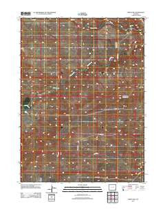 Indian Hill Wyoming Historical topographic map, 1:24000 scale, 7.5 X 7.5 Minute, Year 2012
