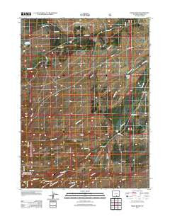 Indian Rocks Wyoming Historical topographic map, 1:24000 scale, 7.5 X 7.5 Minute, Year 2012