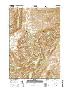 Ink Wells Wyoming Current topographic map, 1:24000 scale, 7.5 X 7.5 Minute, Year 2015