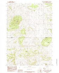 Inyan Kara Mountain Wyoming Historical topographic map, 1:24000 scale, 7.5 X 7.5 Minute, Year 1984