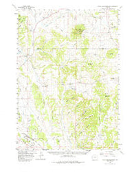 Inyan Kara Mountain Wyoming Historical topographic map, 1:62500 scale, 15 X 15 Minute, Year 1958
