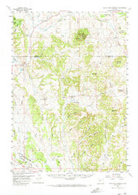 Inyan Kara Mountain Wyoming Historical topographic map, 1:62500 scale, 15 X 15 Minute, Year 1958