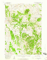Inyan Kara Mountain Wyoming Historical topographic map, 1:62500 scale, 15 X 15 Minute, Year 1958