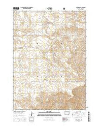 Ireton Draw Wyoming Current topographic map, 1:24000 scale, 7.5 X 7.5 Minute, Year 2015