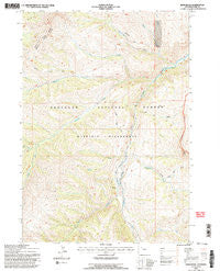Irish Rock Wyoming Historical topographic map, 1:24000 scale, 7.5 X 7.5 Minute, Year 1991