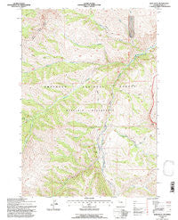 Irish Rock Wyoming Historical topographic map, 1:24000 scale, 7.5 X 7.5 Minute, Year 1991